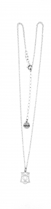 Collana con gufo in stile origami 